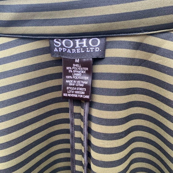 EUC Soho Apparel army green/black szM - Picture 5 of 6